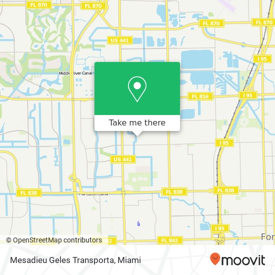 Mesadieu Geles Transporta map