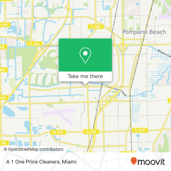 A 1 One Price Cleaners map