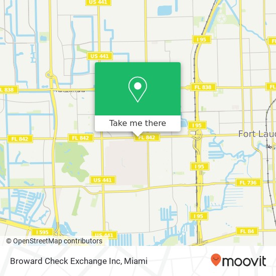 Broward Check Exchange Inc map