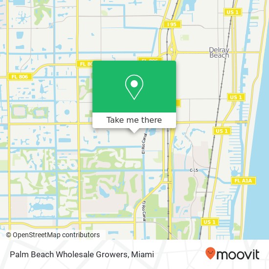 Mapa de Palm Beach Wholesale Growers