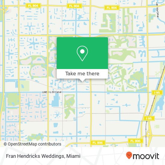 Fran Hendricks Weddings map