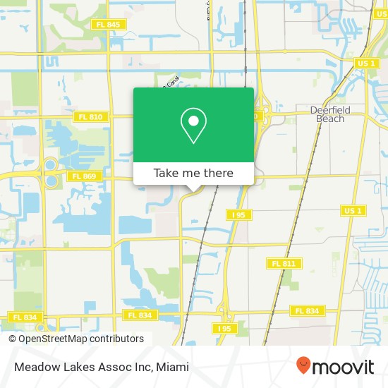 Mapa de Meadow Lakes Assoc Inc