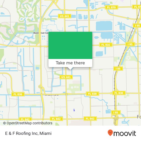 E & F Roofing Inc map