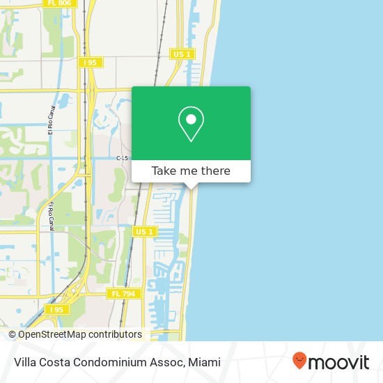 Villa Costa Condominium Assoc map