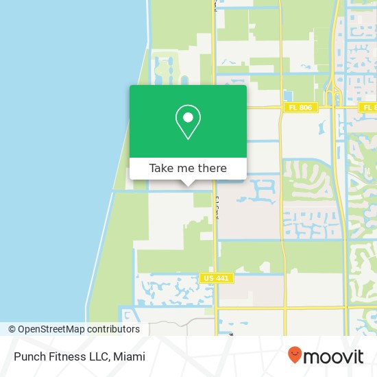 Punch Fitness LLC map