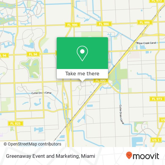 Greenaway Event and Marketing map