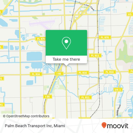 Palm Beach Transport Inc map