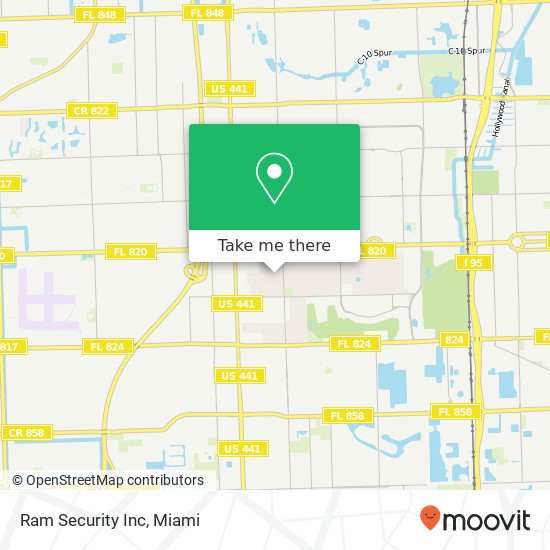 Mapa de Ram Security Inc