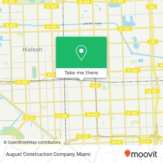 Mapa de August Construction Company
