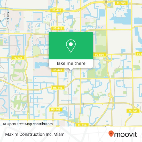 Maxim Construction Inc map