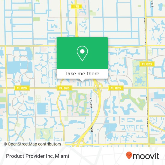 Product Provider Inc map