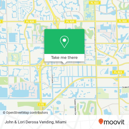 Mapa de John & Lori Derosa Vending