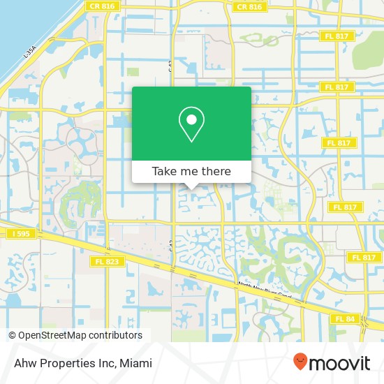 Ahw Properties Inc map