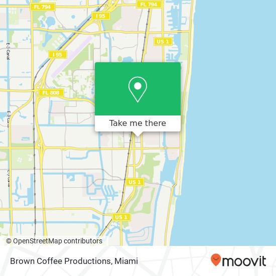 Brown Coffee Productions map