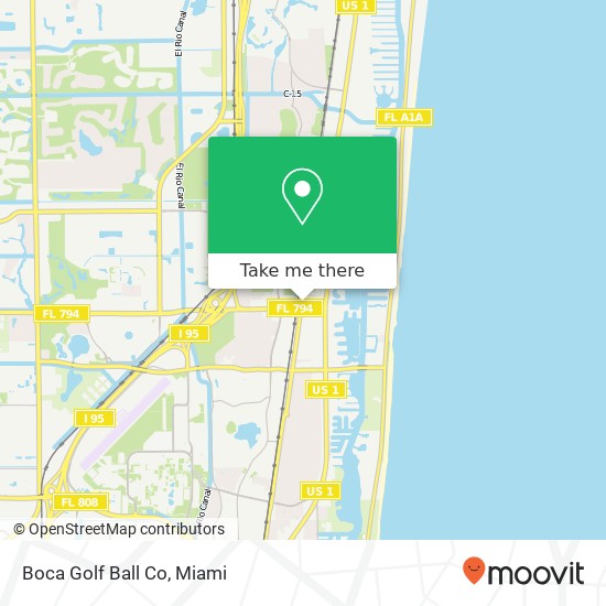 Boca Golf Ball Co map