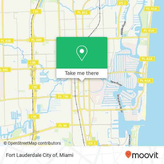 Fort Lauderdale City of map