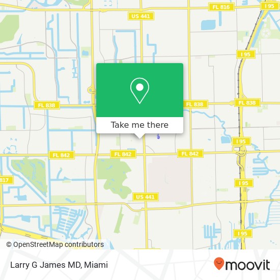 Larry G James MD map