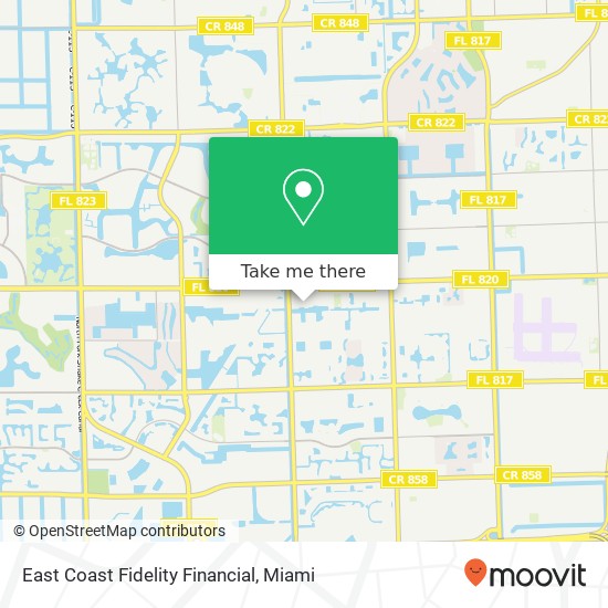 East Coast Fidelity Financial map