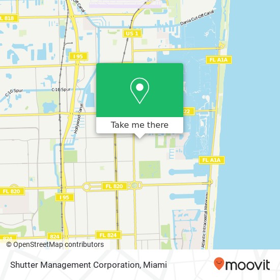 Mapa de Shutter Management Corporation