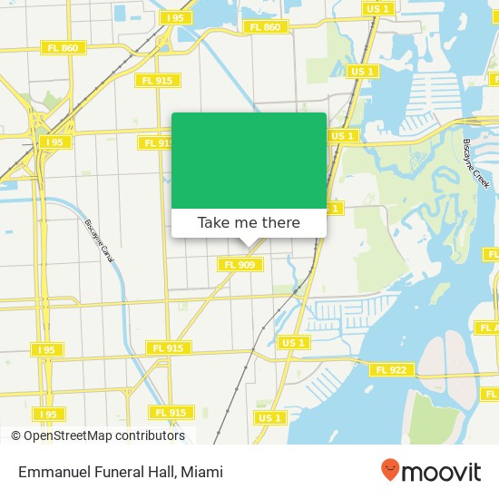 Mapa de Emmanuel Funeral Hall