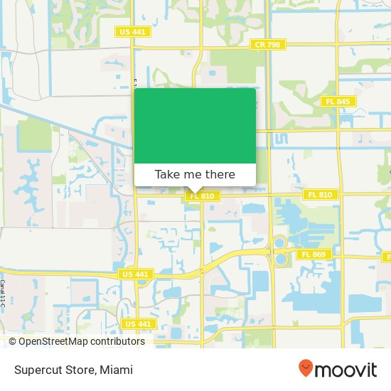 Supercut Store map