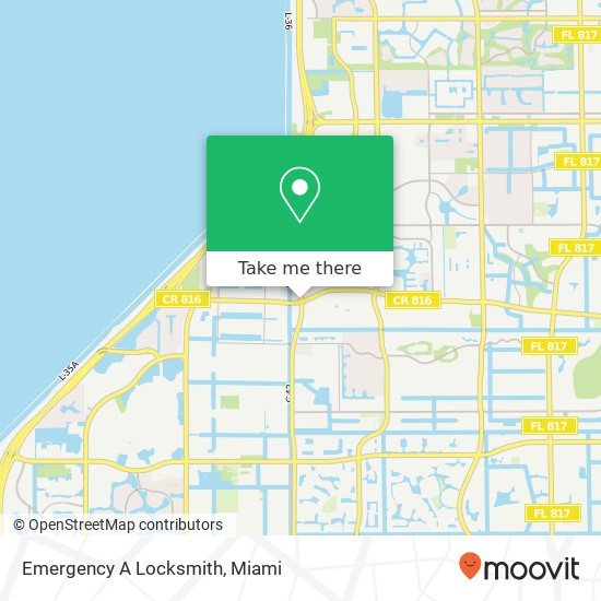 Emergency A Locksmith map