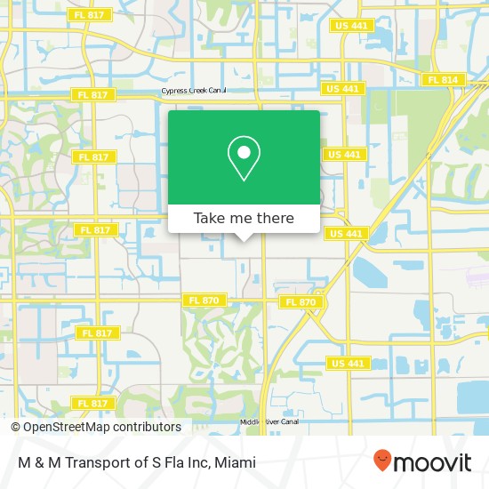 M & M Transport of S Fla Inc map