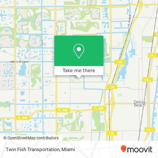 Mapa de Twin Fish Transportation