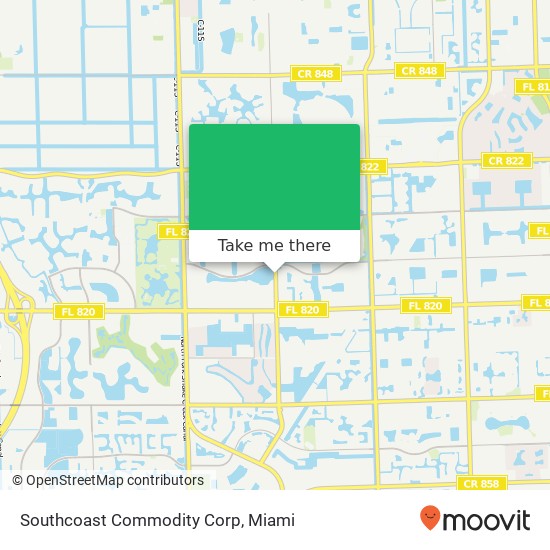 Mapa de Southcoast Commodity Corp