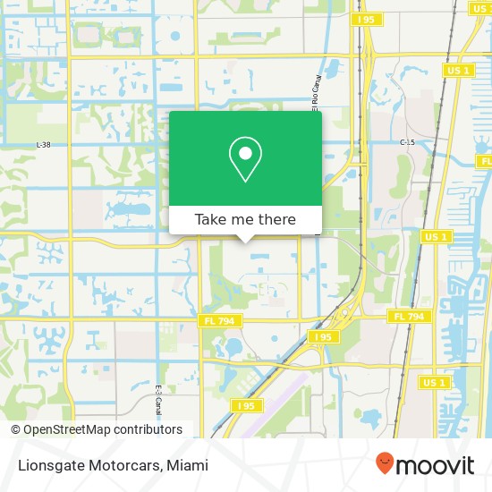 Lionsgate Motorcars map