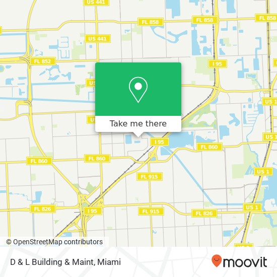 D & L Building & Maint map