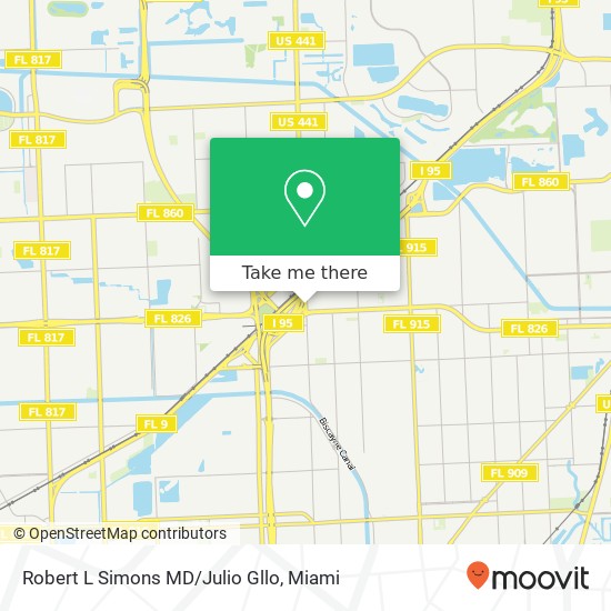 Robert L Simons MD/Julio Gllo map