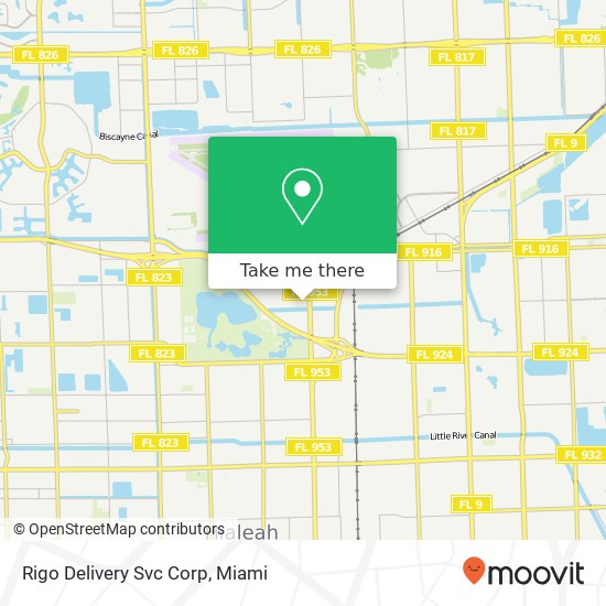 Rigo Delivery Svc Corp map