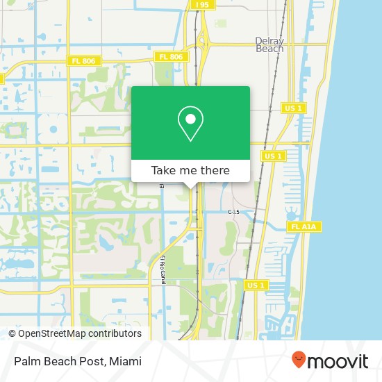 Mapa de Palm Beach Post