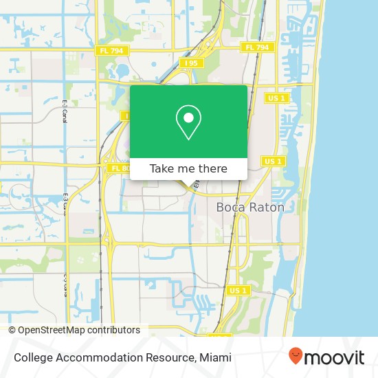 College Accommodation Resource map