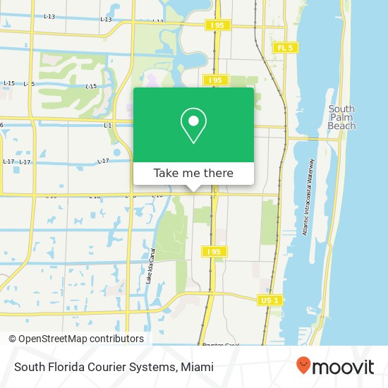 Mapa de South Florida Courier Systems