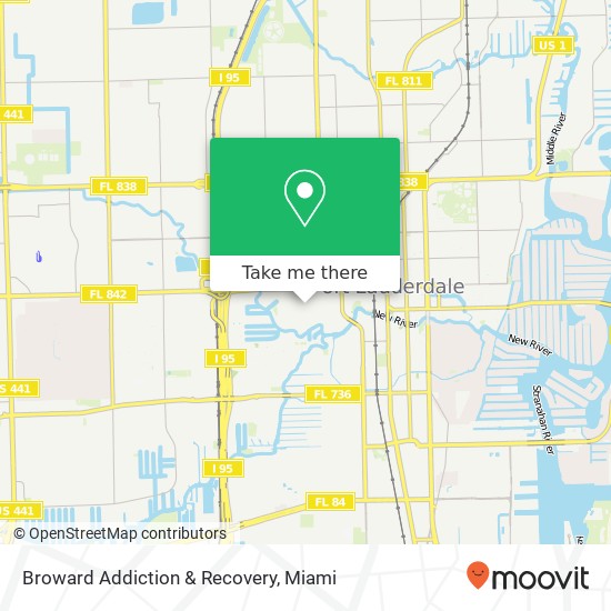 Broward Addiction & Recovery map