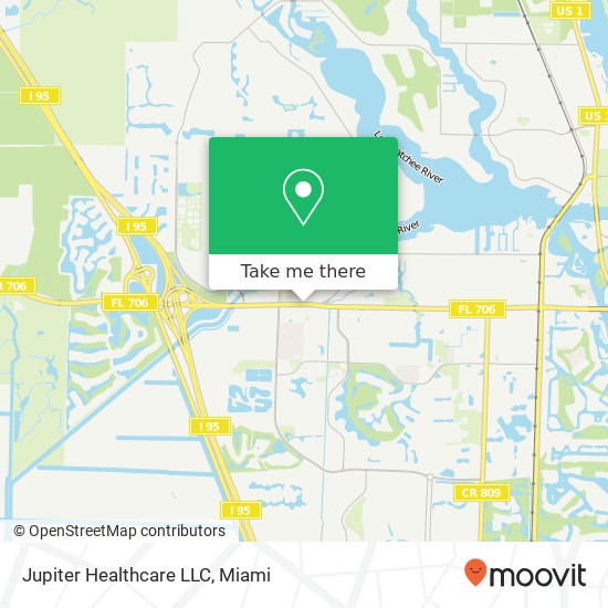 Mapa de Jupiter Healthcare LLC