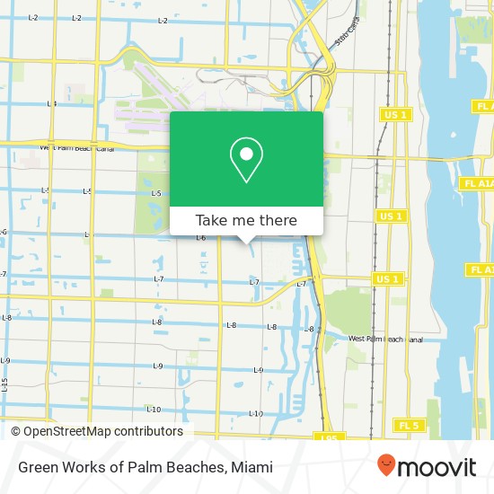 Green Works of Palm Beaches map