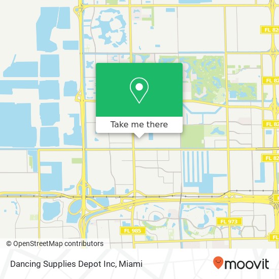 Mapa de Dancing Supplies Depot Inc