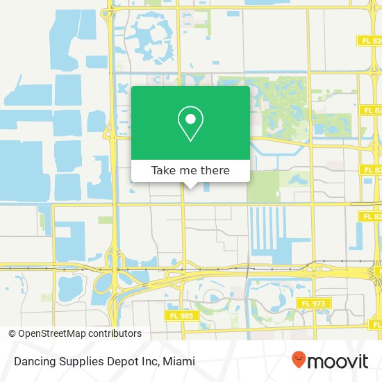 Dancing Supplies Depot Inc map