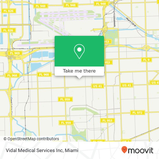 Mapa de Vidal Medical Services Inc