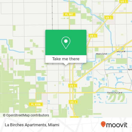 La Birches Apartments map