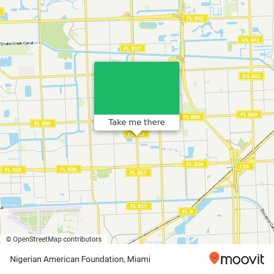 Mapa de Nigerian American Foundation