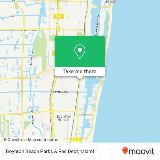 Mapa de Boynton Beach Parks & Rec Dept