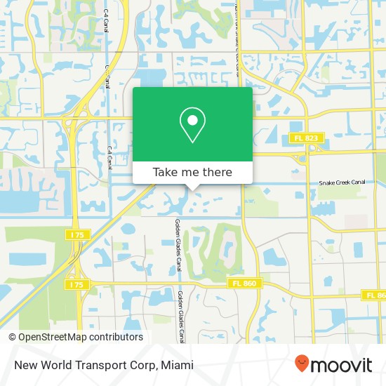 New World Transport Corp map