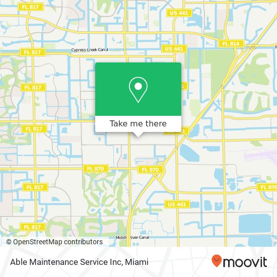 Mapa de Able Maintenance Service Inc