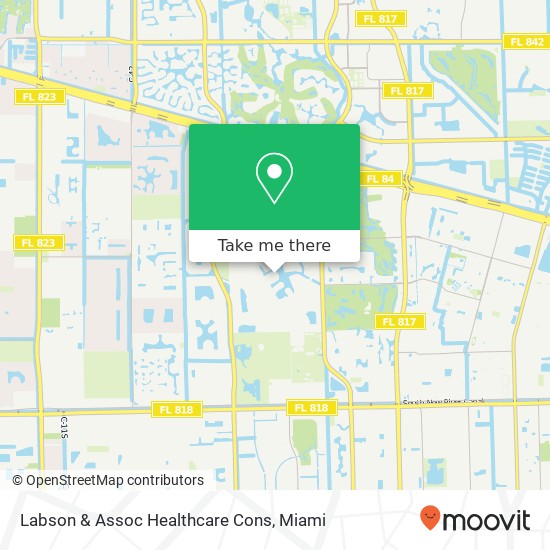 Labson & Assoc Healthcare Cons map