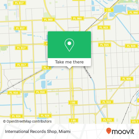 International Records Shop map