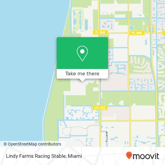 Lindy Farms Racing Stable map